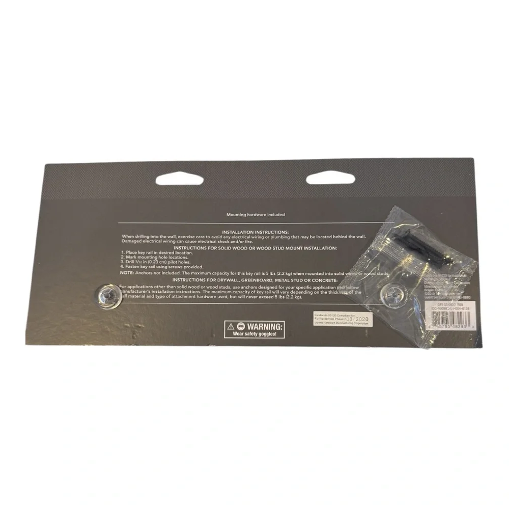 Threshold Vintage Black and Nickel Key Rail